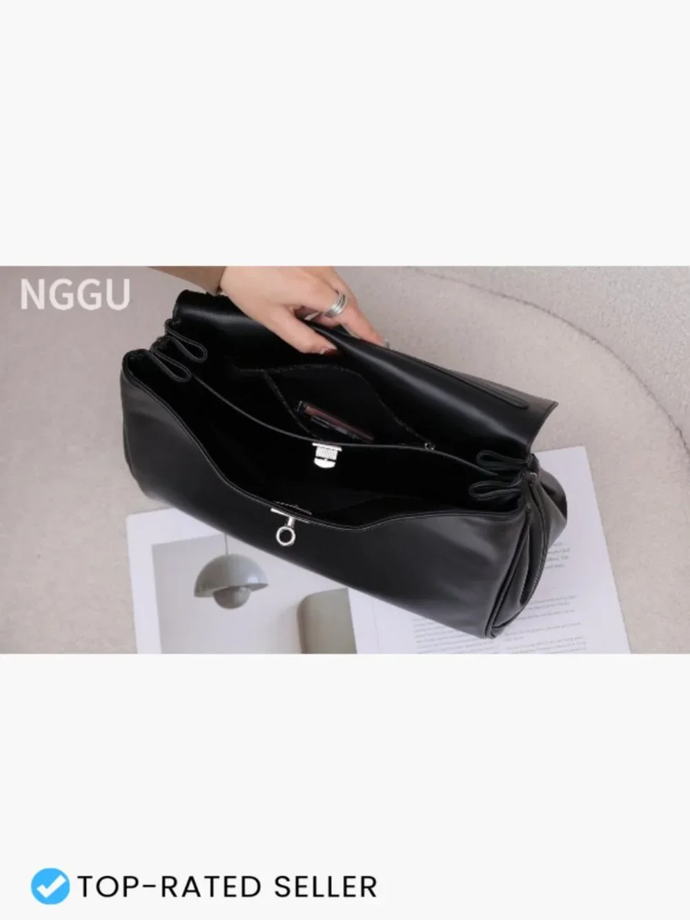 Leather Tote Bag Women Large Satchel Shoulder Handbag Purse Work Travel